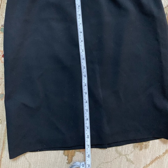 Talbots knee-length classic black skirt. - Picture 6 of 7